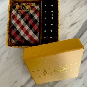 NWT Penguin Tie and Pocket Square